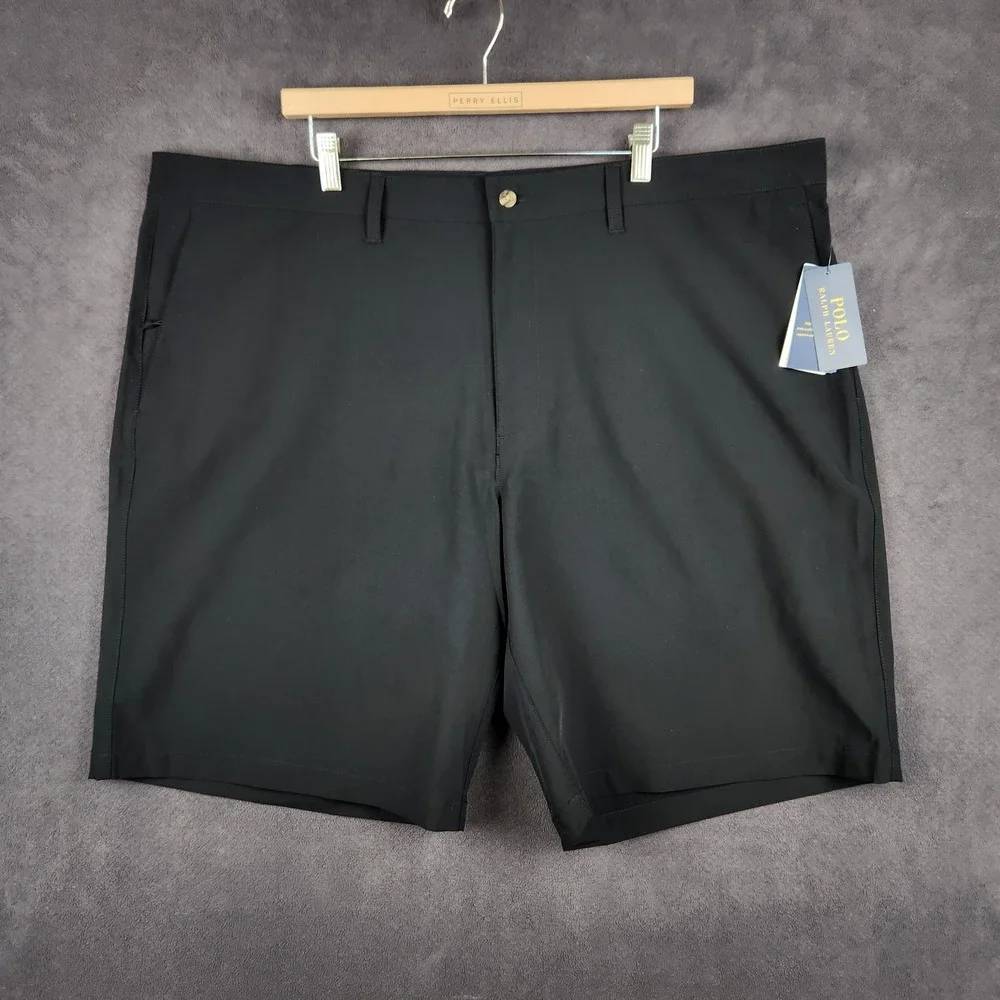 Polo Ralph Lauren Golf Shorts Mens 44T Black Lightweight Performance Stretch NEW